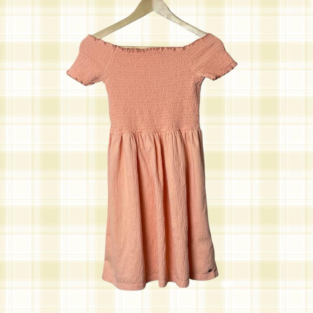 Roxy Peach Off-Shoulder Sundress